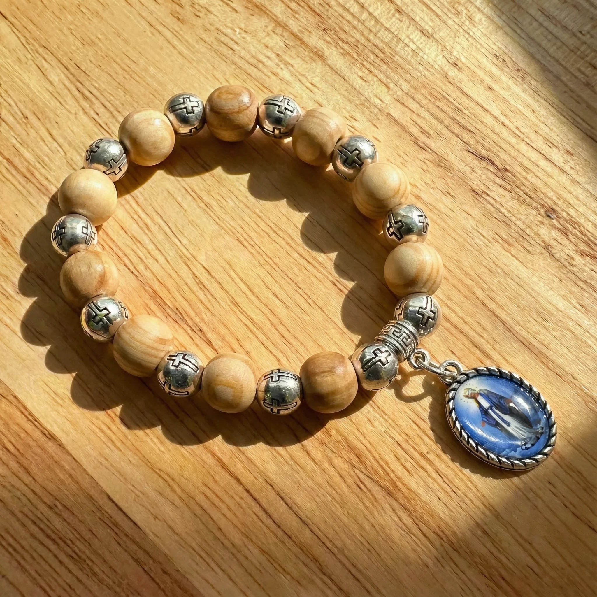 Handmade Olive Wood Bracelet