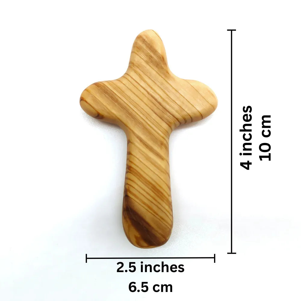 Olive Wood Comfort Cross (3 Crosses)